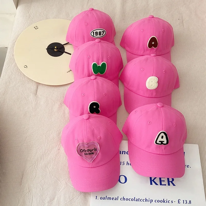 Cartoon Embroidery Girls Summer Caps Kids Baseball Cap Outdoor Adjustable Infant Boys Girls Sunscreen Hats Duck Hat