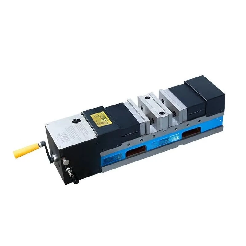 DPV-5-150 Pneumatic Hydraulic Vise, 0-150mm Double Clamp Machine Vise for Milling & Drilling