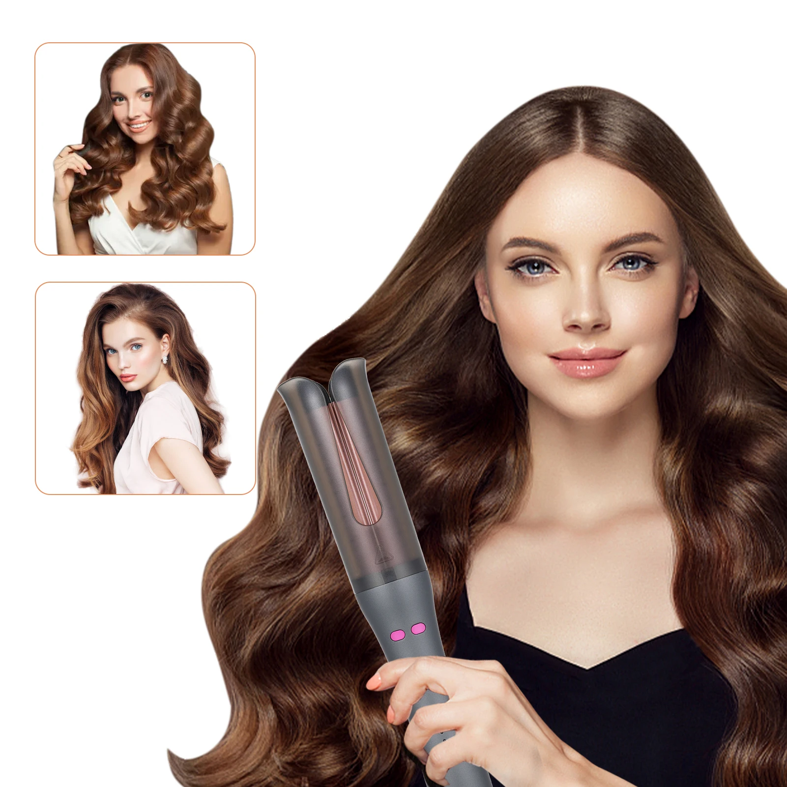 

Bestauty Hair Straightening and Curling Iron Rotating Curling Iron Hair Curler Automatic Curling Wand Hair Styling Curls Waver
