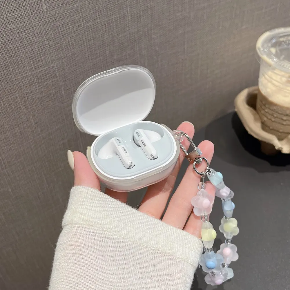 Luksusowy Love Heart Pearl bransoleta brelok miękkie etui do Xiaomi Redmi Buds 4 Lite 3D łuk bezprzewodowy zestaw słuchawkowy pokrowiec