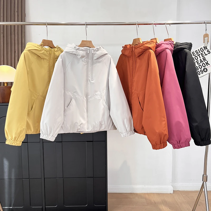 زوجين الشتاء في الهواء الطلق أسفل Jaet يندبروف مقاوم للماء رقيق دافئ معطف مقنع المرأة Sle عادية Faion Thiened طويلة... #1