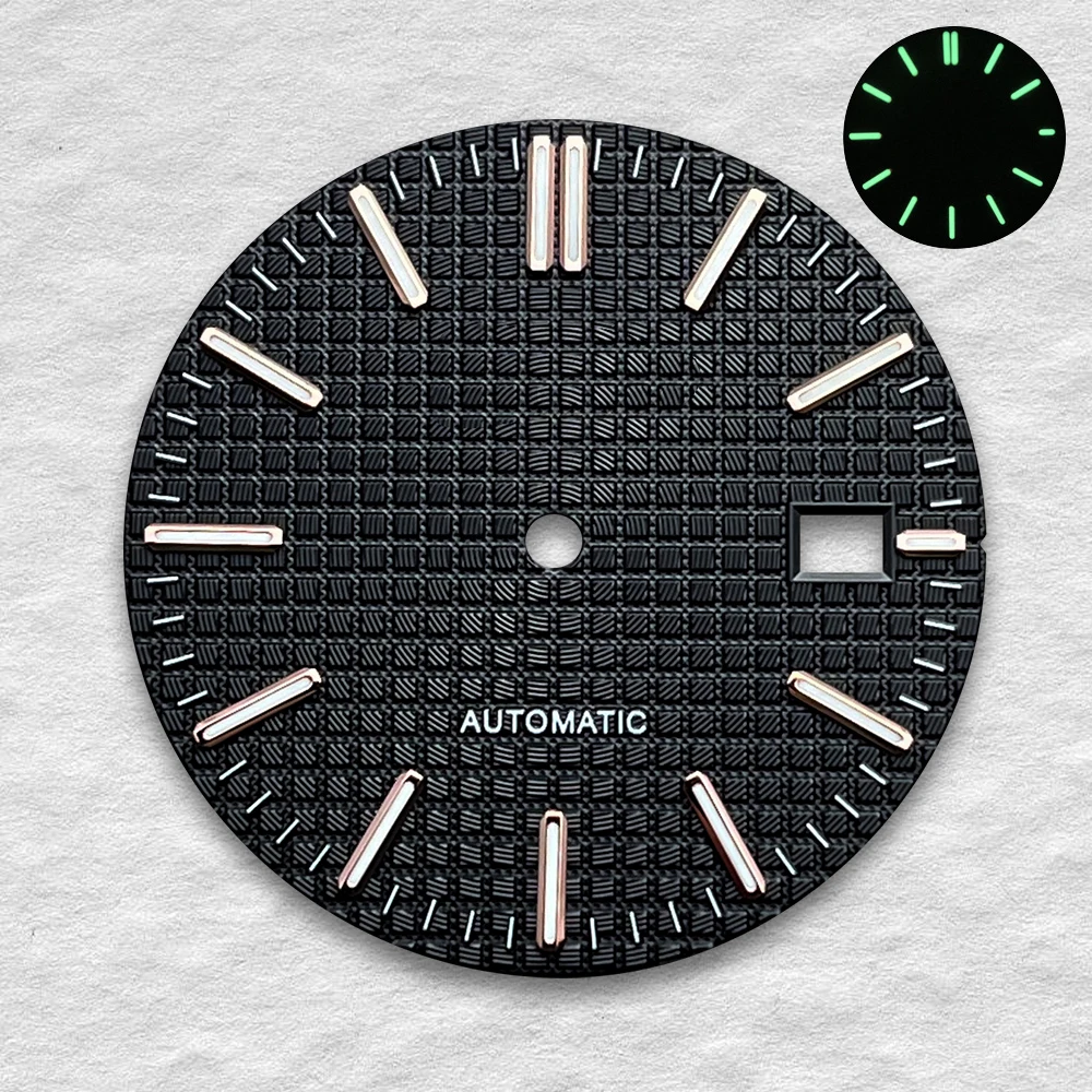 Esfera con logotipo de reloj S de 31,8mm de alta calidad, adecuada para movimiento automático NH35, accesorios de modificación de reloj japonés