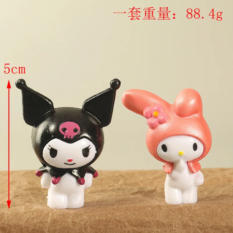 Sanrio Anime Hello Kitty Figure Halloween Series H Dark Gloomy Action Figures Japanese Cartoon Figurines Collection Cute Gifts