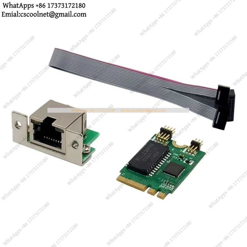 Mini PCIe M.2 A+E To RTL8111F Gigabit Ethernet Card Single Port RJ45 Network Adapter