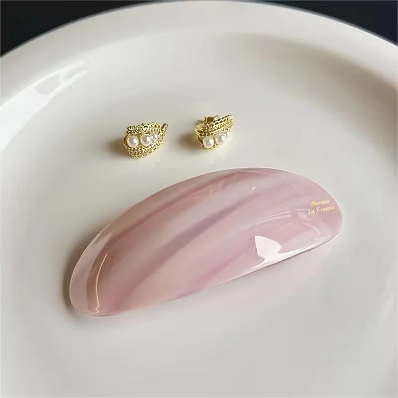 Französische Retro- und Elegante Haarspangen - Retro-Haarspangen für niedrige Pferdeschwänze, Oval Geformt, Perfekt für Lässige und Formelle Frisuren – Detail 6
