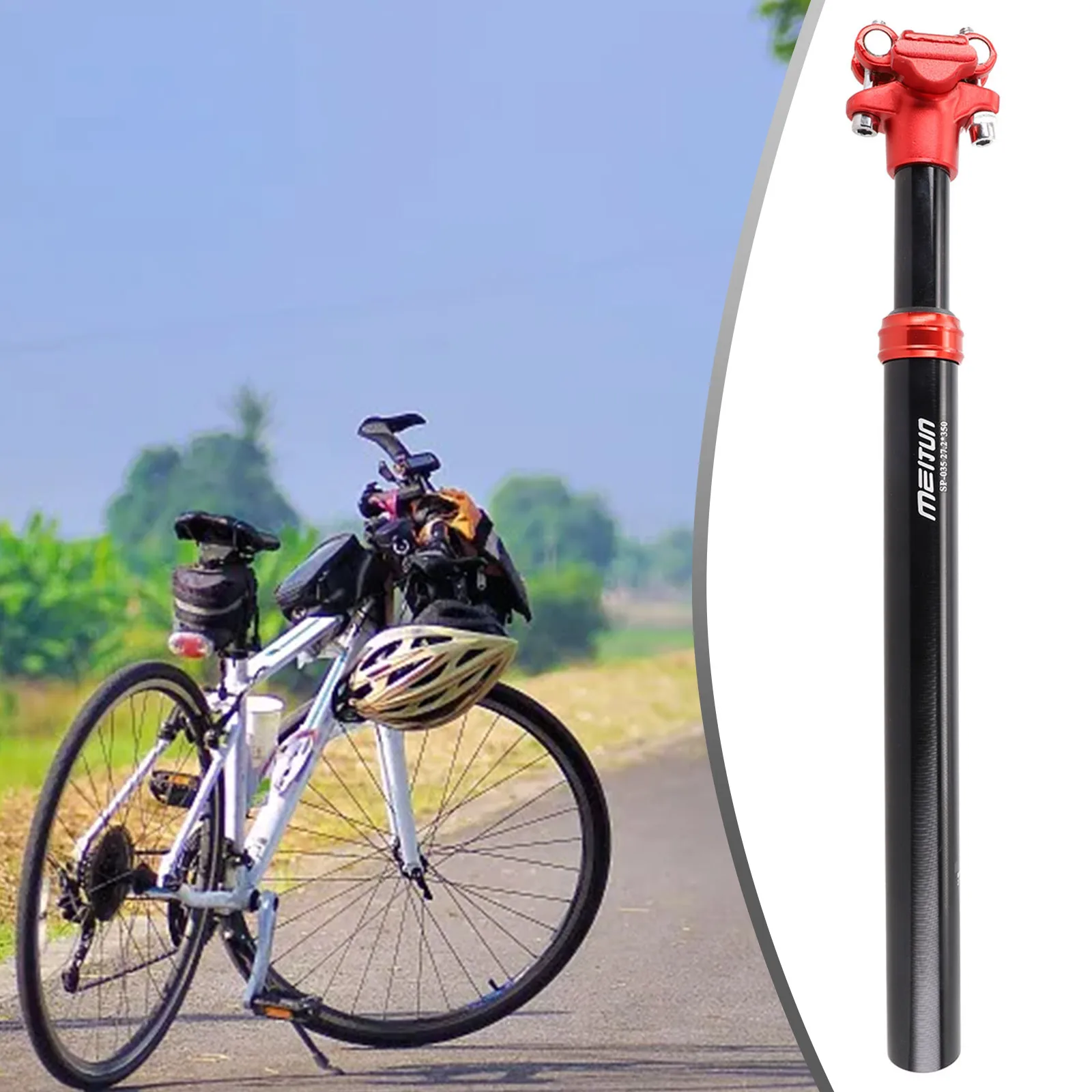 Customizable Bike Saddle Suspension Tube for Enhanced Comfort on Road Bikes Fits Multiple Sizes Including 27 2 31 6mm