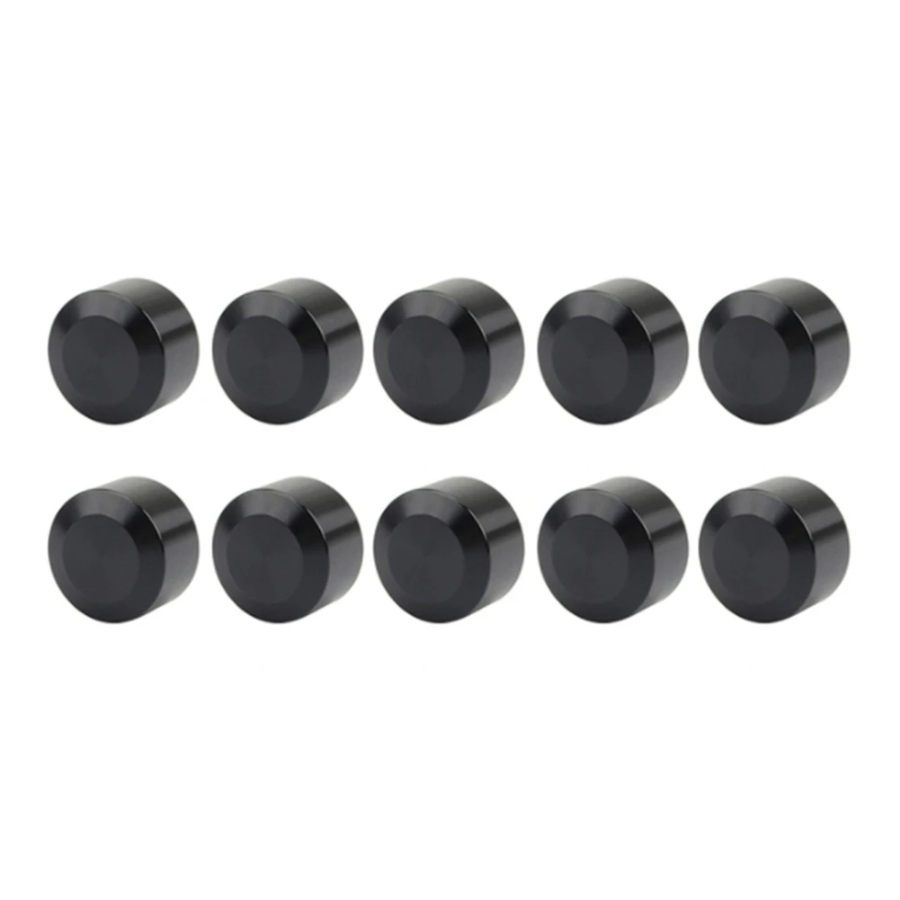 10Pcs Head Bolt Cover Schrauben Motor Bolts Cap Screw Covers for Twin Cam Softail Sportster Fit 11-14.6mm Black