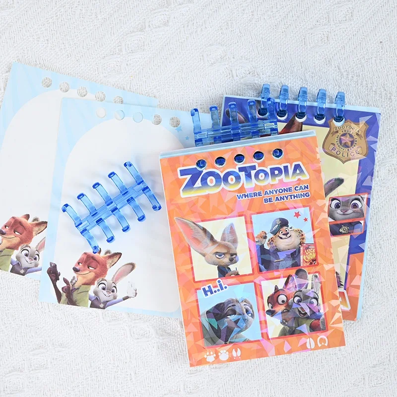 12pcs/lot Kawaii Disney Zootopia Coil Memo Pad Cute Notebook Stationery Label Notepad Post Office School Supplies