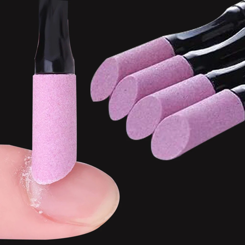 Professionale Nail Art Nuovo Doppia Testa Al Quarzo Rettifica Asta Incisione Rettifica Penna Esfoliante e Sfregamento Ongles Rifornimenti D'arte