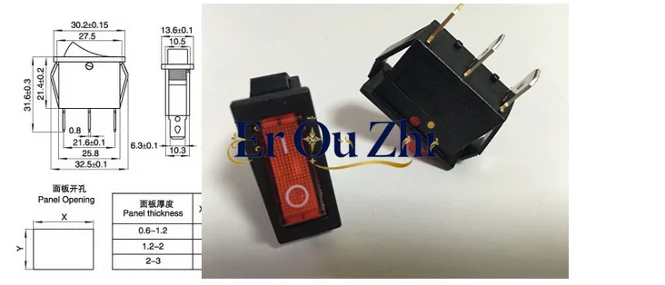 Wire cutting accessories Door panel switch Triangle Huxing single board machine switch Pulse width automatic analog switch