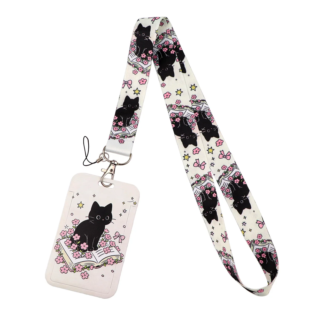 Cartoon Animals Cat Shark Fox Mobile Phone Lanyards Credential Holder Lanyards for Key Art Paintings Neck Strap For Card Badges