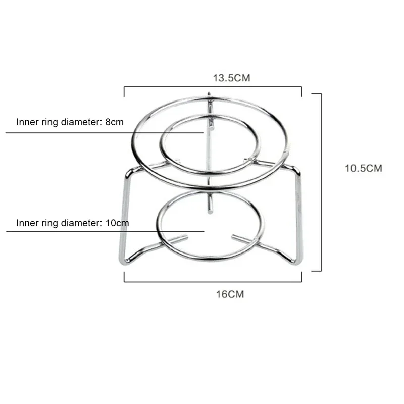 Camping Warming Holder Mini Tabletop Gas Burner Stand Butane Gas Stove Rack For Candle Alcohol Lamp Heating Holder