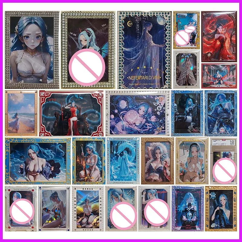 

Аниме ONE PIECE Rare SS LR YX QR CR HY SF MTG FP YL ZD HB ZB Металл Нефертари D Vivi Коллекционные карты Игрушки для мальчиков Подарок на день рождения