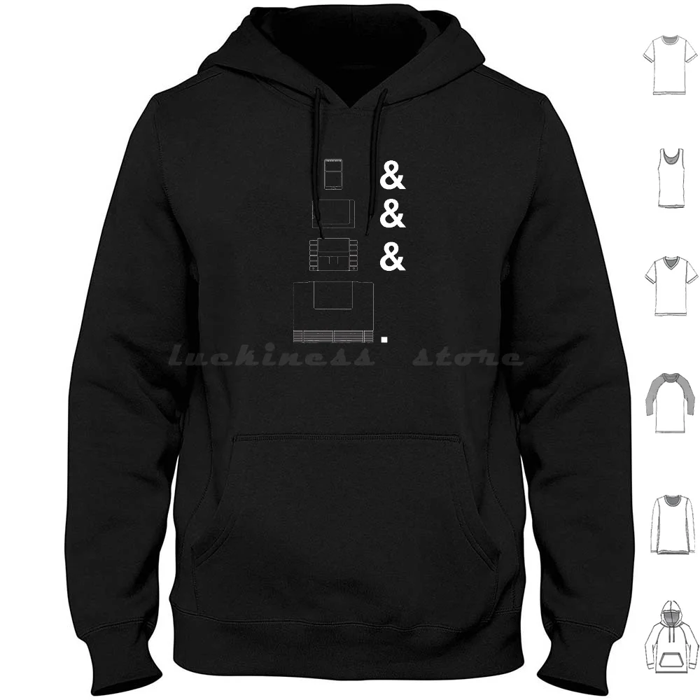 90s Cartridge Tribute Hoodie Cotton Long Sleeve Video Games Gamer Gaming Bit Wars 16bit 16 Bit Pixel Neogeo Neo Geo Turbo