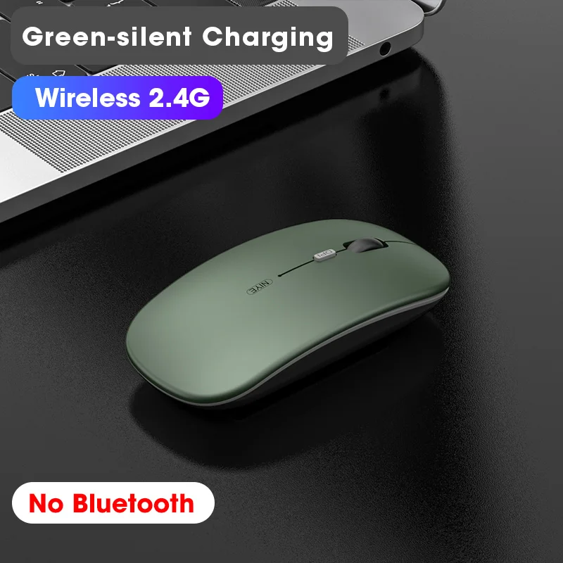 2.4GHz Bluetooth 5.0 Dual Mode Wireless Mouse Ultra Thin AAA Battery Version For Tablet Laptop Computer