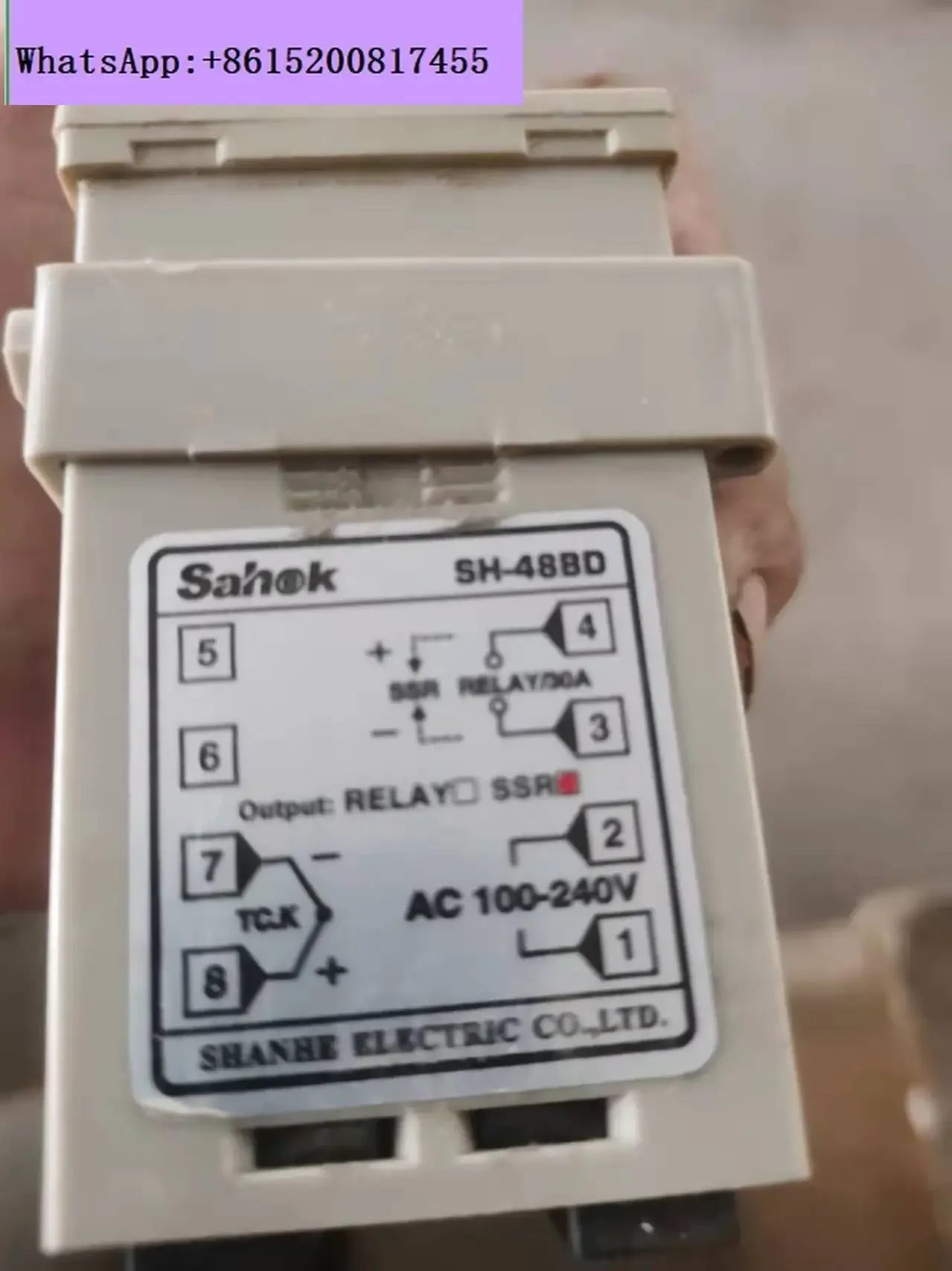 SH-48BD digital display temperature control meter, dial digital display temperature control instrument SSR solid state