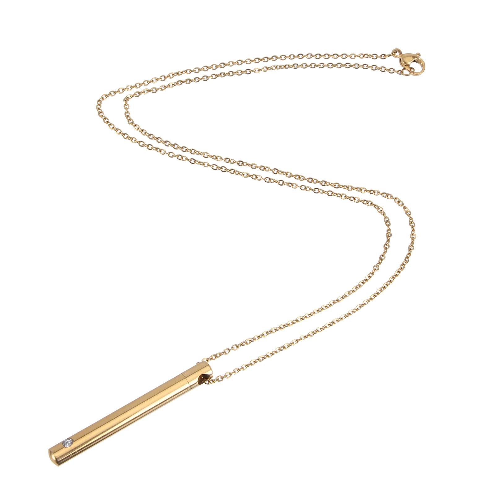 

Urn Necklace Cylindrical Wearing Pendant Decorative Keepsake Accessory Chic Container Cylinder Ash Pet
