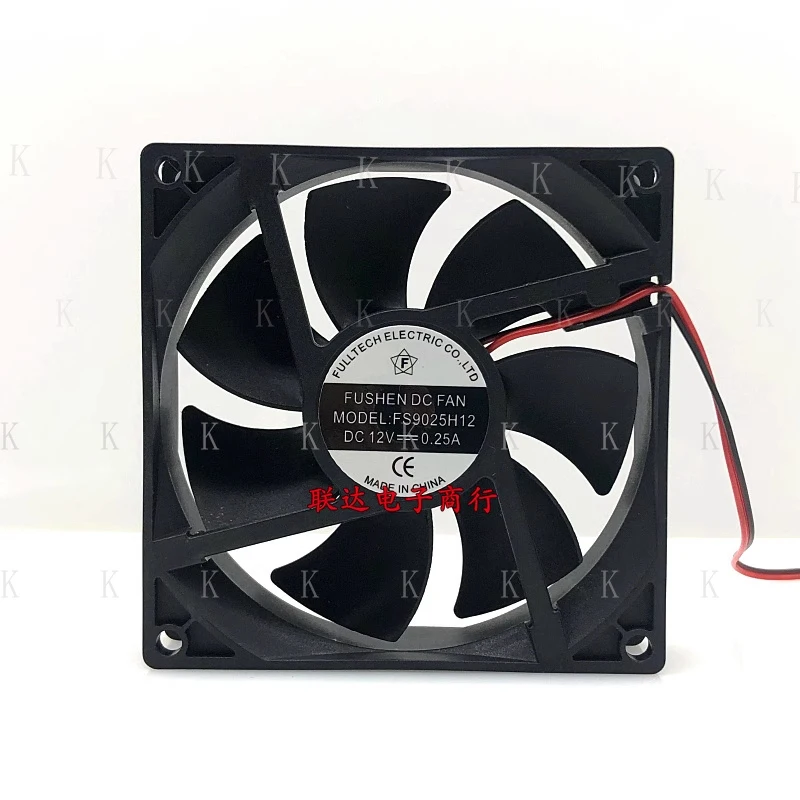 Вентилятор охлаждения C FOR FUSHEN DC FAN FS9025H12 DC12V 0.25A, 2-проводной