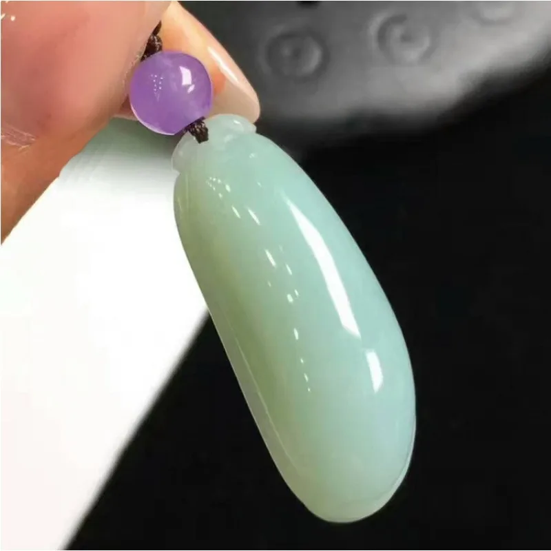 

Natural Jadeite Melon Pendant for Men and Women, Jade Ruyi Pendant for Couples