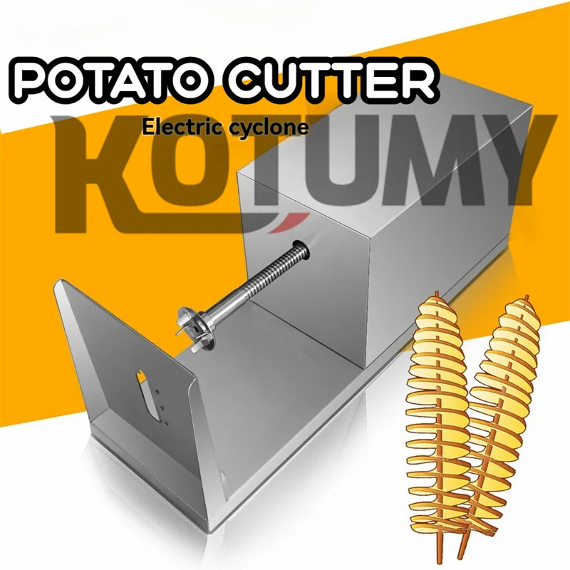 

Stainless Steel Tornado Potato Tower Crane Spiral Potato Chip Machine SemiAutomatic Stretching Potato Tower Machine Customizable