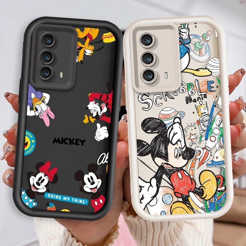 Disney The Mickey Mouse Family Soft Shell For Samsung Galaxy S24 S23 S22 S21 S20 FE Note 20 Ultra Plus Eye Ladder Phone Case