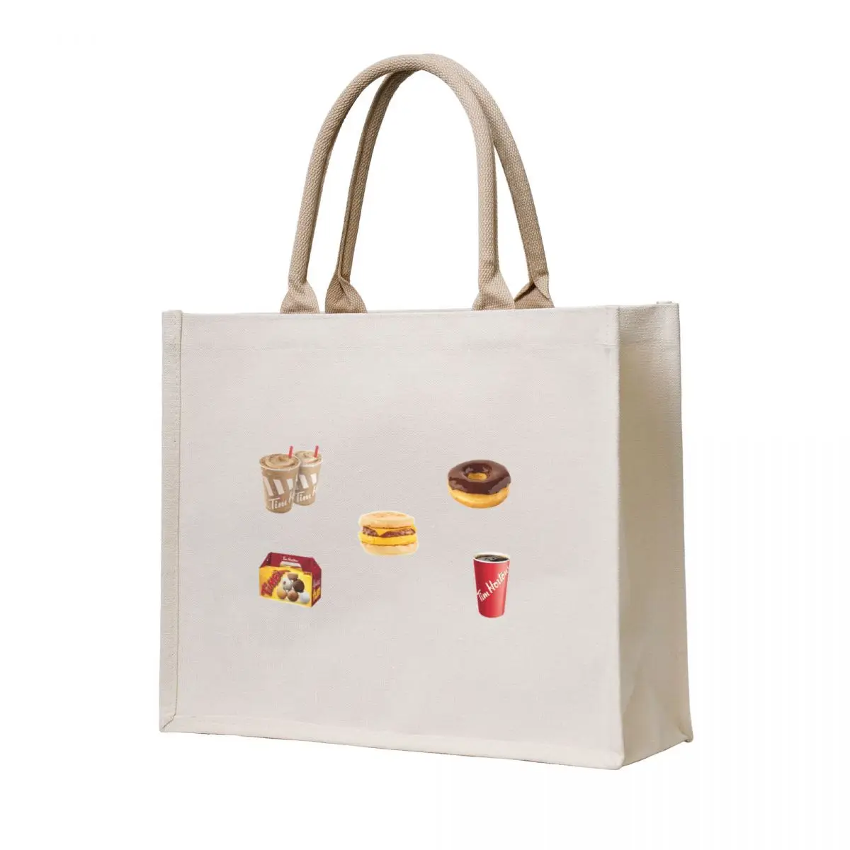 

Tim Hortons College and Sticker Pack Tote Bag Handbags Women's shopping bag supermarket folding bag Gift