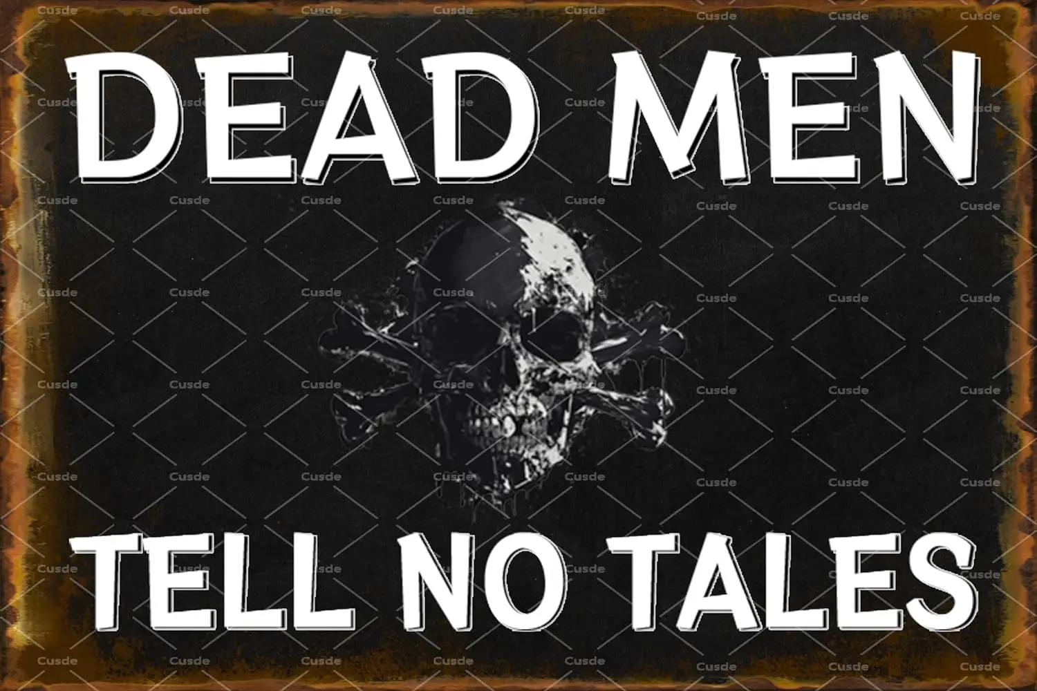 Постер в стиле ретро «Мертвецы», Забавный металлический жестяной ВИНТАЖНЫЙ ПЛАКАТ с черепом, морскими пиратами, декор для бара, ванной комнаты, мужская пещера