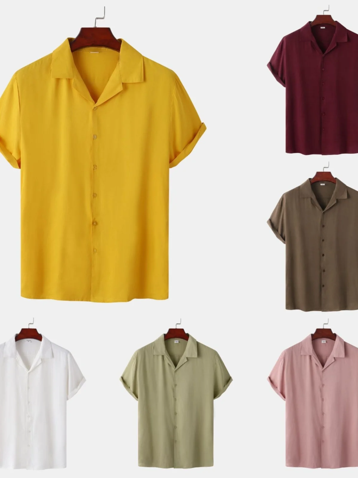 

Faionable Pure Color Lapel ort Sve irt Women's Sle Collar Slim Fit Polyester Fiber Commute Wind All Seasons