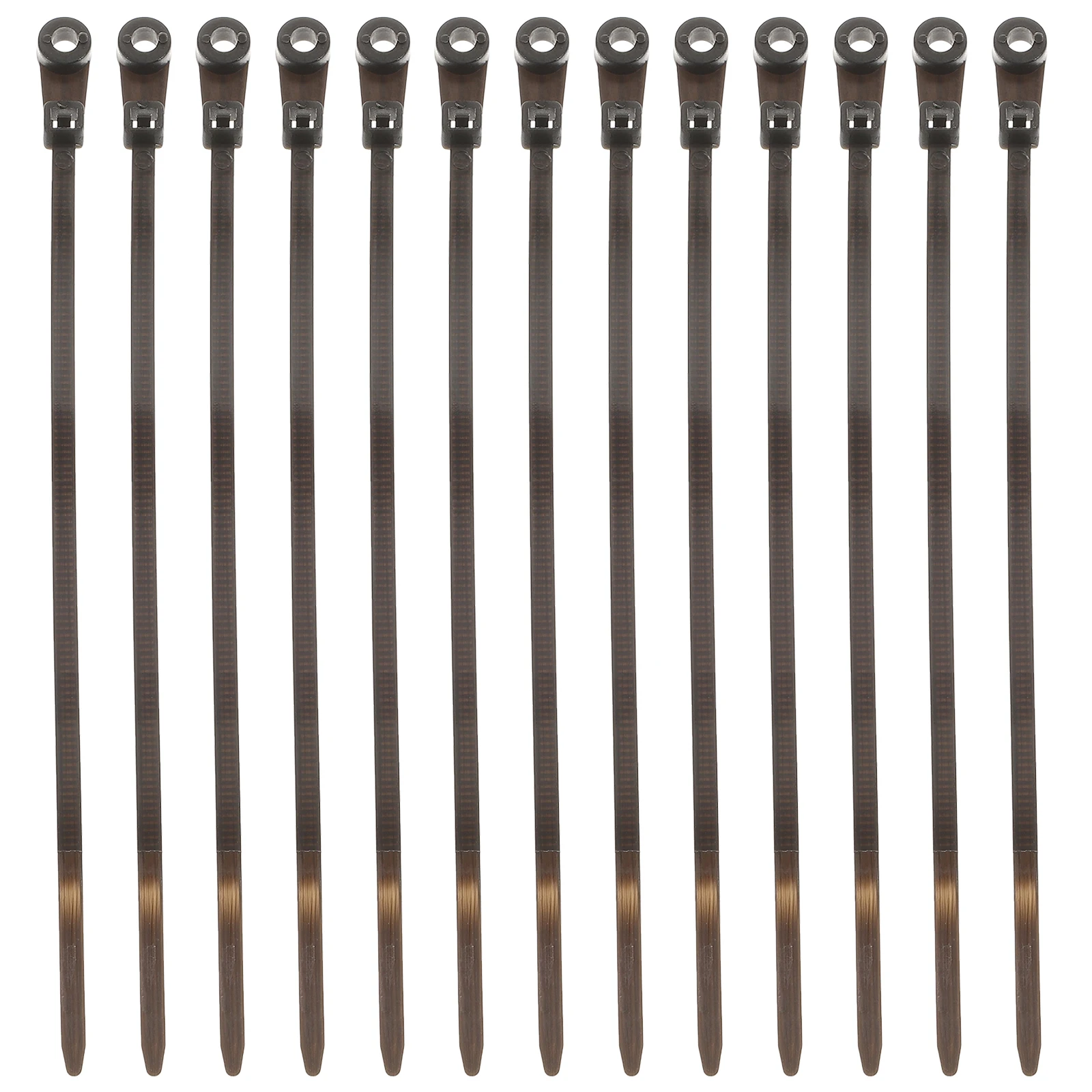 

100pcs Locking Cable Tie Cable Zip Tie 4x150mm Black Nylon Zip Ties Screw Hole Round Head Binding Accessories