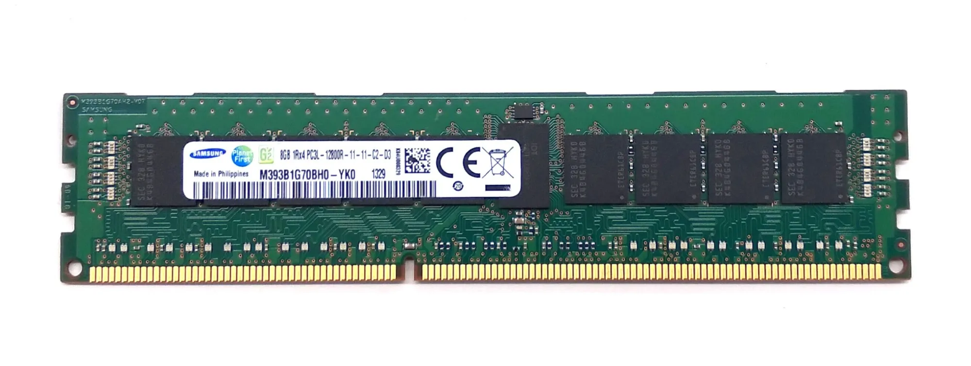 

Модуль памяти Samsung M393B1G70BH0-YK0 — 8 ГБ — 1Rx4 — DDR3 — 1600 Мбит/с — 13 Вольт — CL11 — 240-контактный — ECC — RDIMM — используемый — как новый
