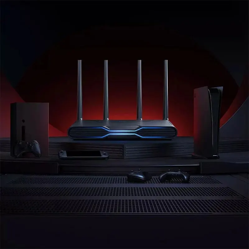 Xiaomi-Roteador WiFi para jogos Redmi, AX5400 Mesh, 6 2.5Gbps, Efeitos de iluminação RGB, Porta de rede para jogos