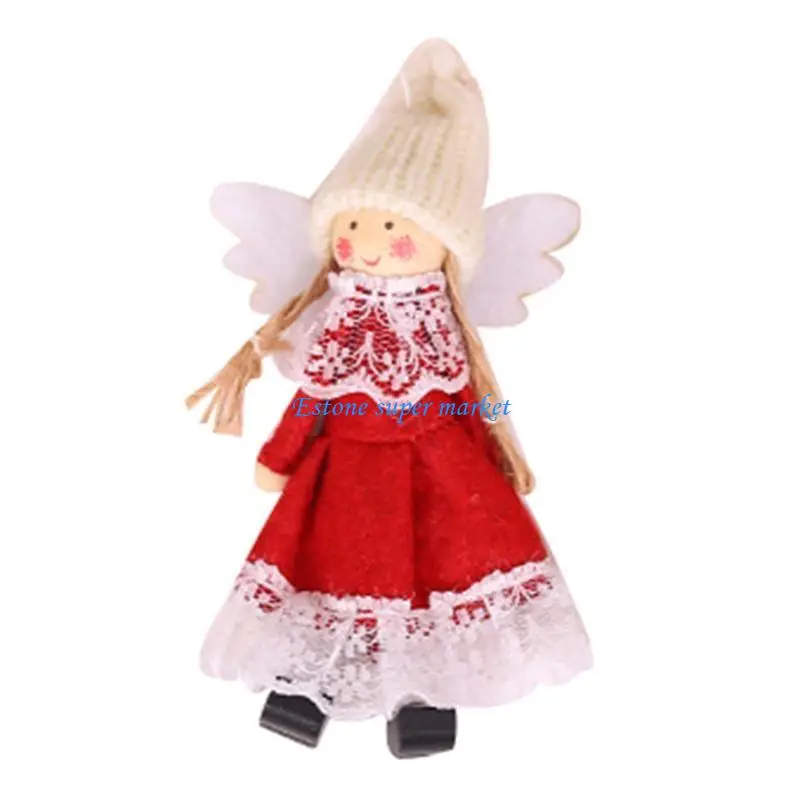090b 4.5in pendurado para boneca Lavagem mini anjo brinquedo para o Festival da Árvore Ornam