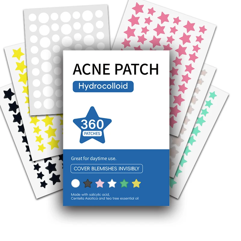 

360Pcs Repair Acne Patch Facial Skin Care Fade Blemishes Pimple Marks Closed Acne Blemishes Cover Acne Pimple Repair Patch