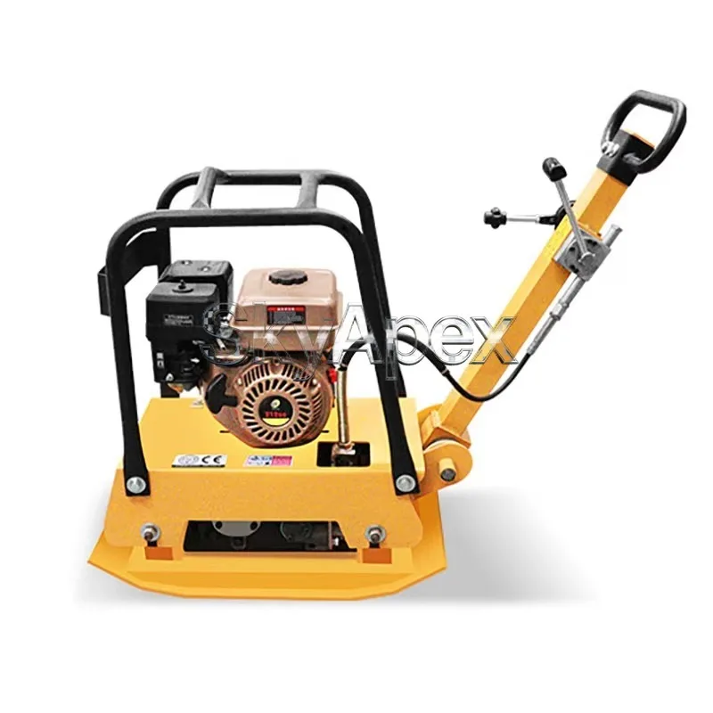 

200 Type Walk Behind Plate road roller Diesel Vibratory Rammer Asphalt Road Base Ground Tamping Heavy Construction Site Machine