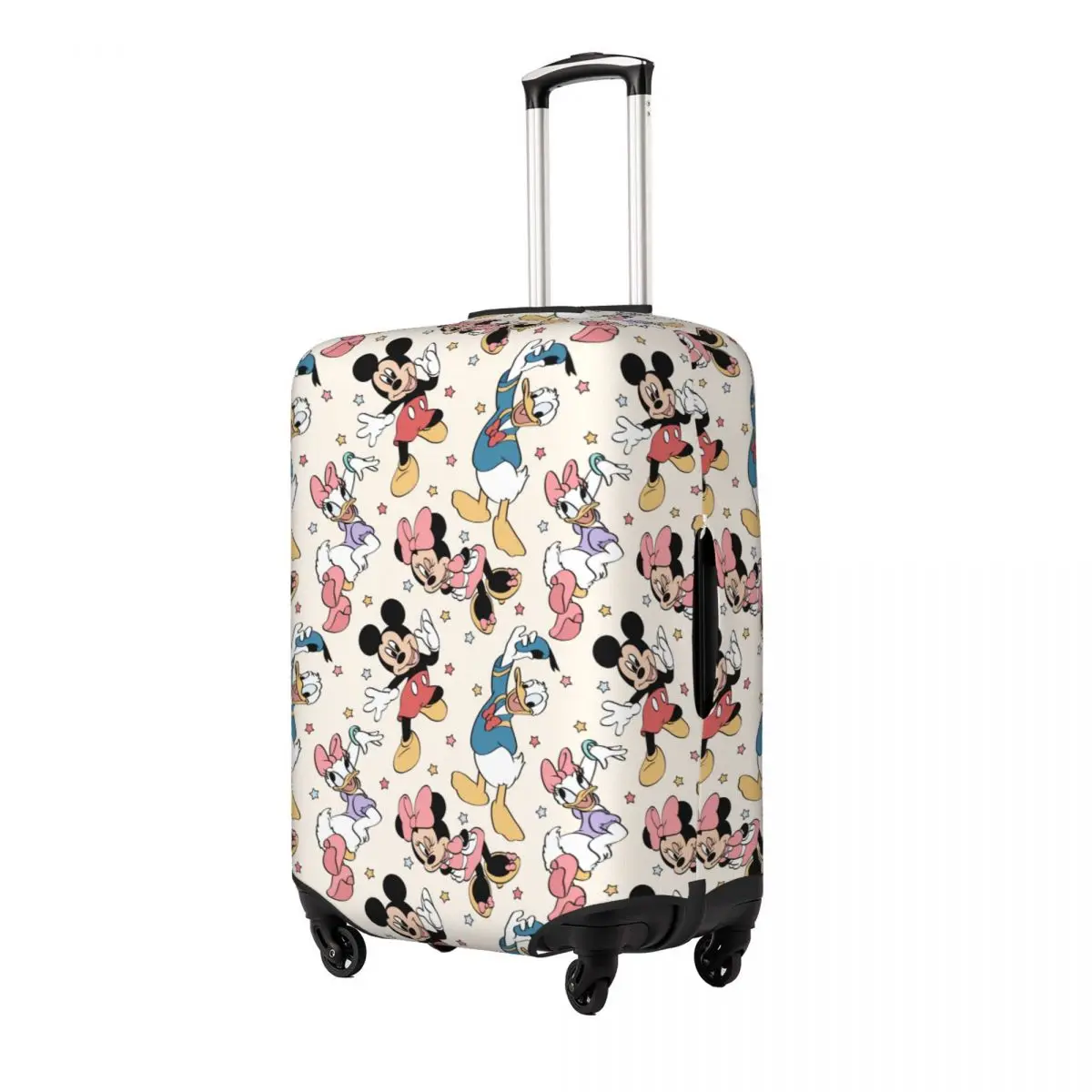 Mickey And Minnie Travel Luggage Cover Suitcase Protector Fits 18-32 Inch Luggage