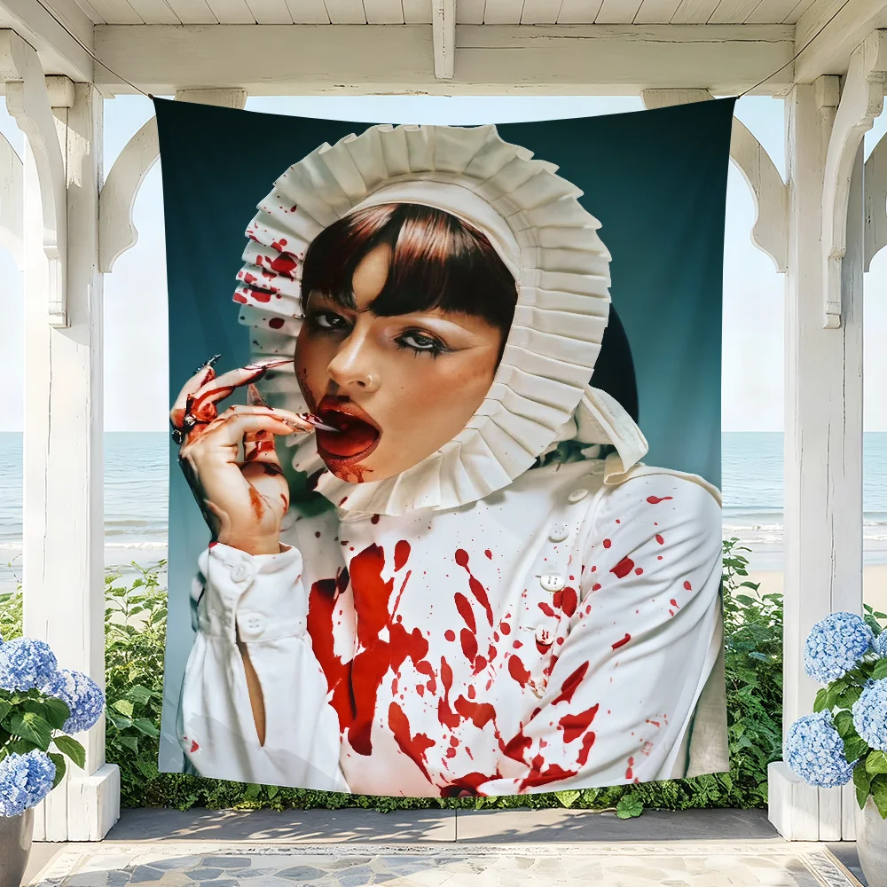 Singer M-Melanie Martinez The Vatican flag For Party Picnic Camping Studio Booth Background Wall Interior Decoration Banner