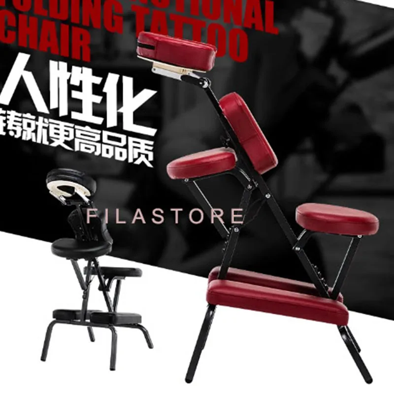 Складное массажное кресло для татуировки/здоровья, портативное массажное кресло, скребковое кресло, кресло для татуировки, складная косметическая кровать