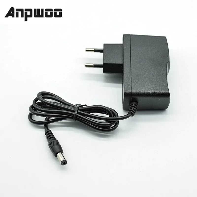 Adaptador convertidor de corriente alterna, cargador de fuente de alimentación de 100-240V CA, 6V CC, 1A/1000mA, enchufe europeo de 5,5mm x 2,5mm