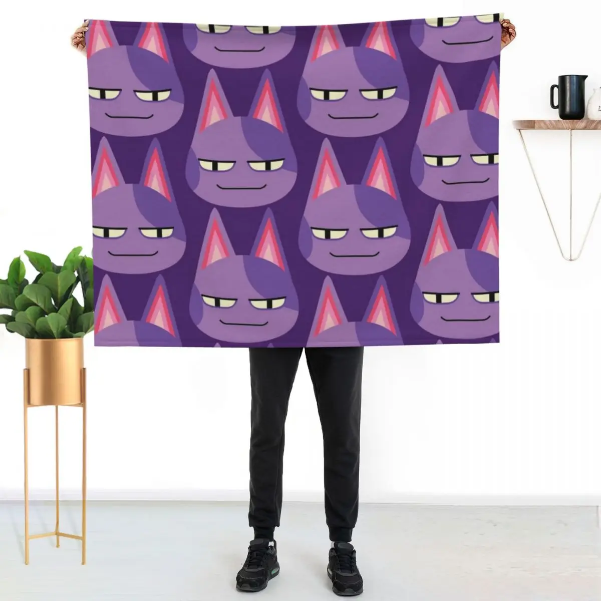 Bob the Cat Throw Blanket Stylish Warm Blanket for Living Room Bedroom