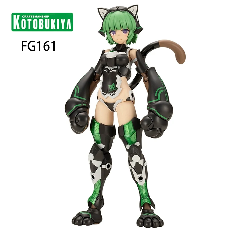 Original Kotobukiya FG161 Frame Arms Girl Magatsuki Cat Armor Ver. Assemble Model Kits Action Anime Figure Collectible Toys 16Cm