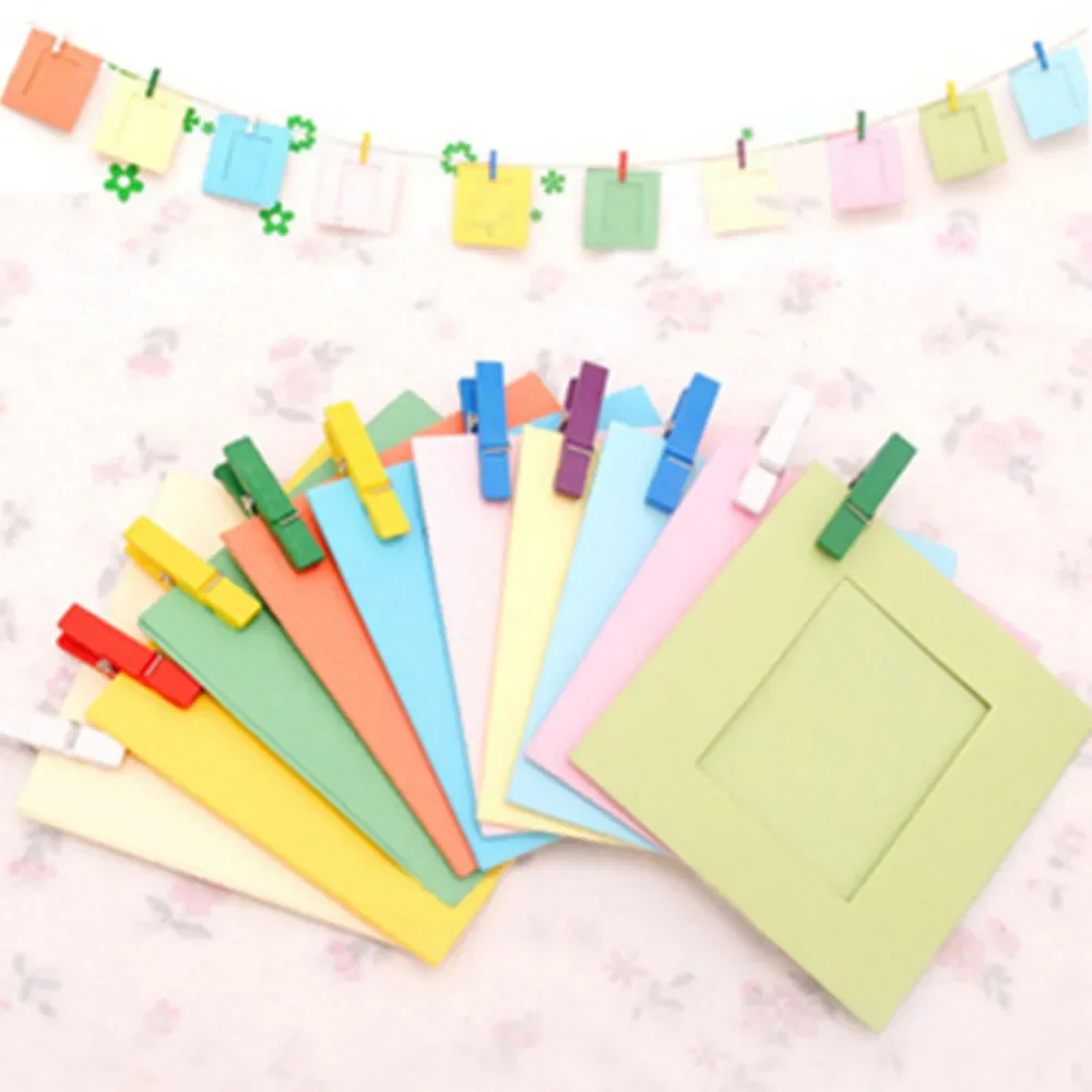 10 teile/satz Bunte 3 zoll Wand Hängen Rahmen Bilder Fujifilm Instax Mini 8 Instant Kamera Home Decor Papier Foto Rahmen