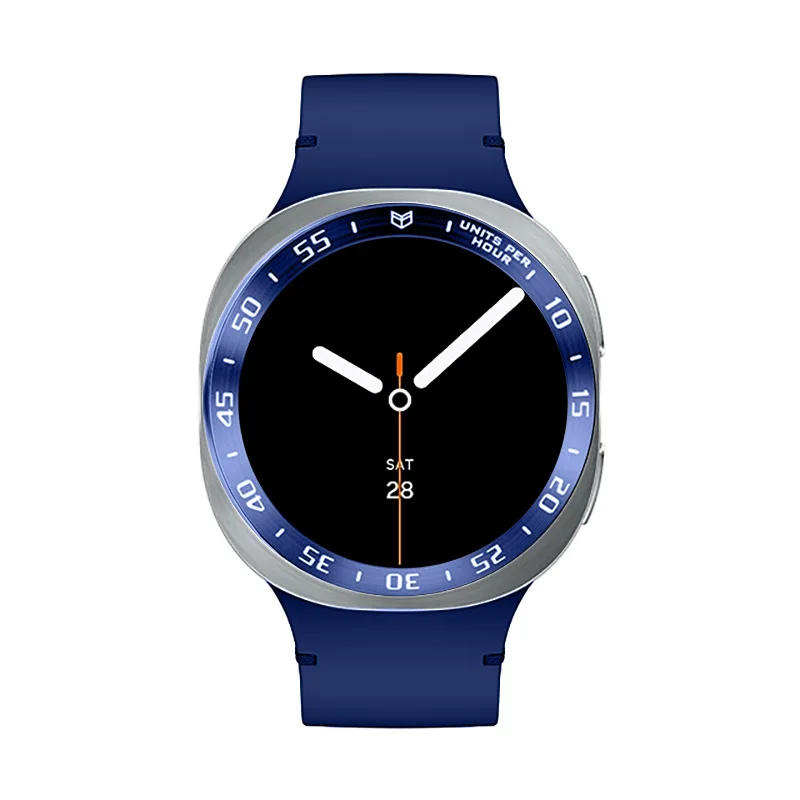 Bisel de parachoques de Metal para Samsung Galaxy Watch 8, 40mm, 44mm, marco de escala de velocidad y tiempo, anillo protector para Galaxy Watch 8 Classic 46mm