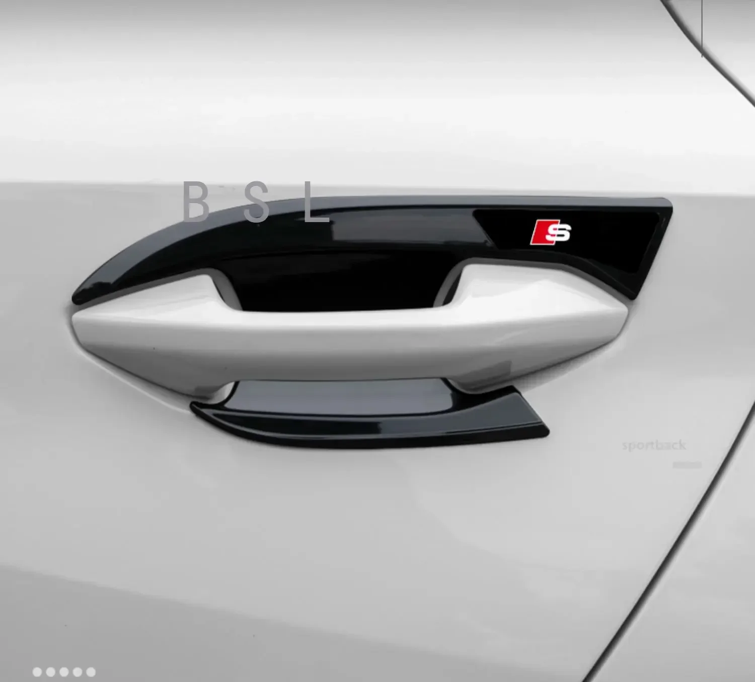

For Audi A3 8Y 2022 2021 2020 Sportback Limousine New carbon fiber pattern Car Door Bowl Cover Trim Sticker