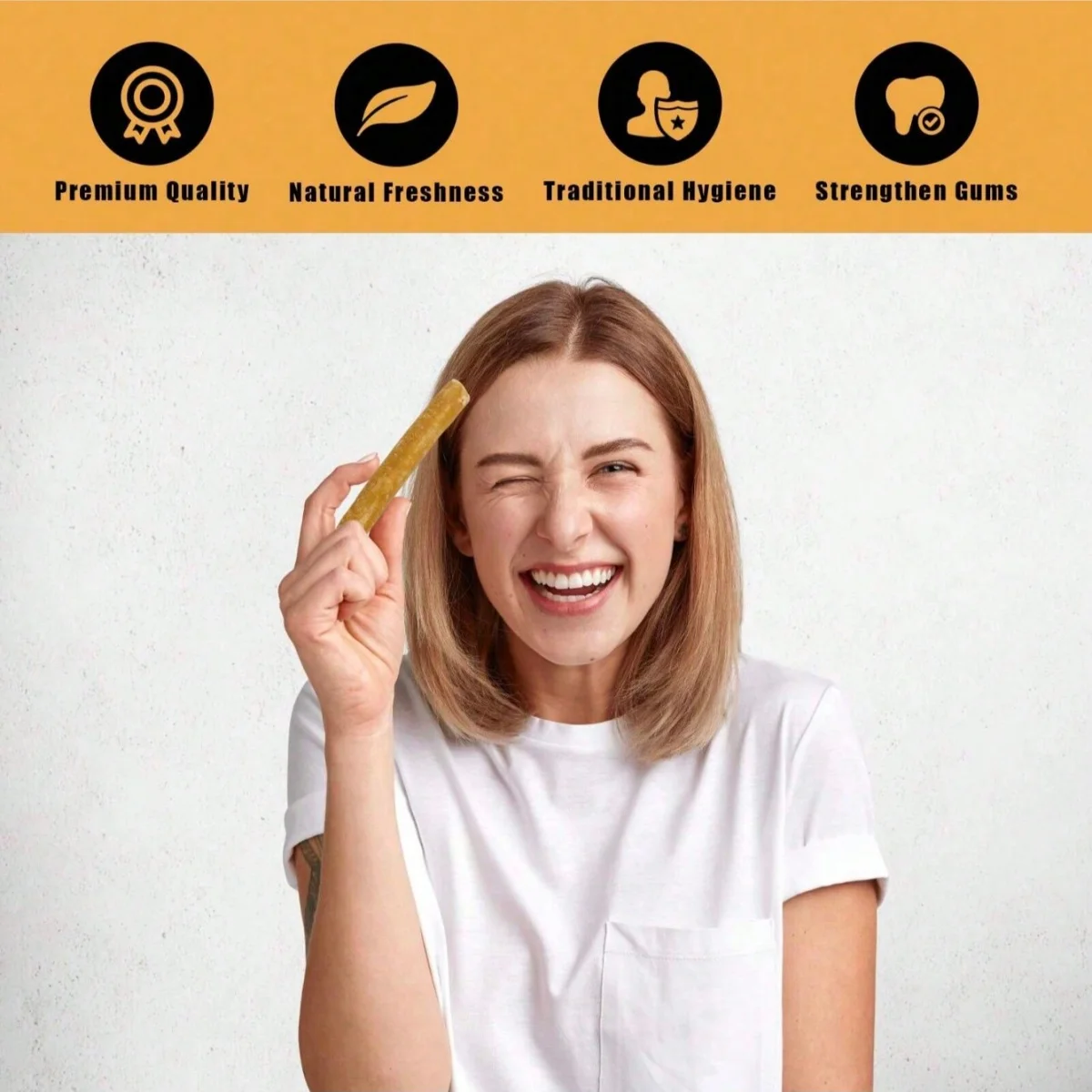 3 قطعة فرشاة أسنان Miswak بنكهة النعناع عصا تقليدية غصين خشبي فرشاة أسنان طبيعية للأسنان الصحية والأسنان أكثر نعسانًا #4