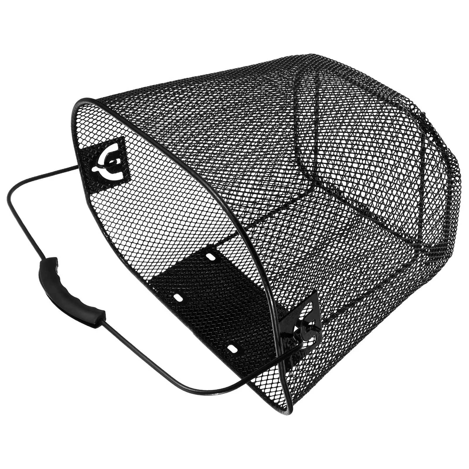 

Quick Release Bike Basket Metal Front Handlebar Large Capacity Bicycle Basket Easy Install Detachable for Riding
