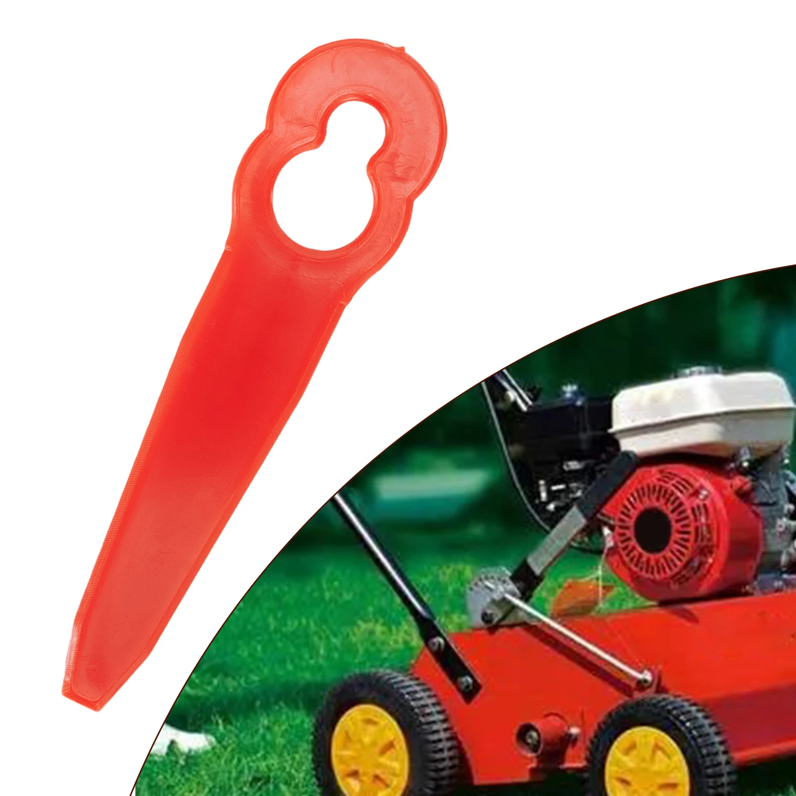 Brand New Practical Plastic Blades Grass Grass Trimmer Kits Plastic Red Trimmer 12mm*7mm 40pcs/Set 83MM Length