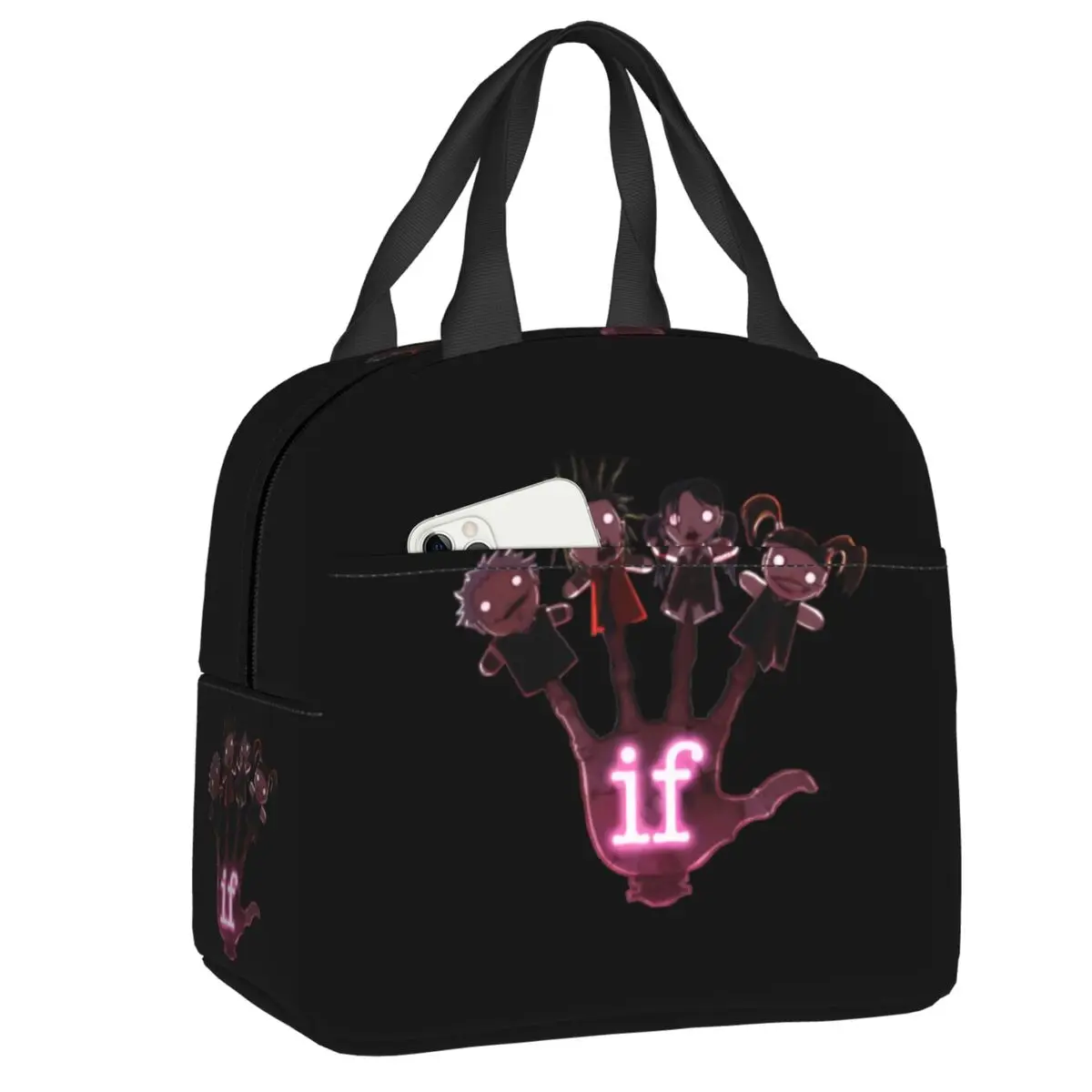 

Custom If Msi Mindless Hip Hop Punk Rock Self Indulgence Insulated Lunch Bags for Women Electro Portable Cooler Thermal Bento