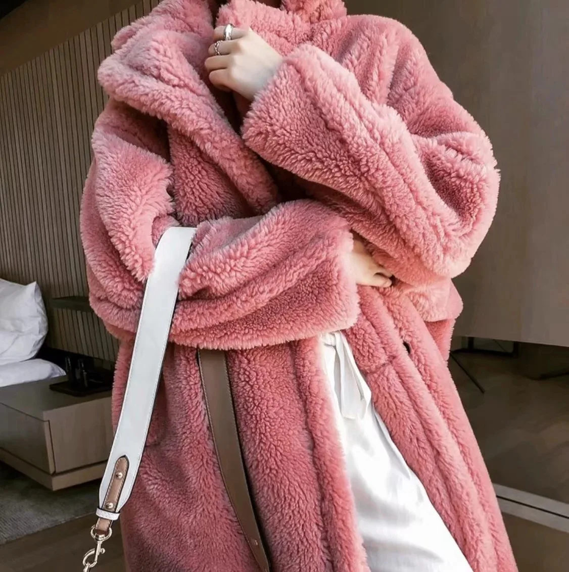 Women Autumn Winter Thick Warm Teddy Coat New Fashion Female Christmas Cashmere Jacket Casual Long Wool Coats overcoat 12 Colors