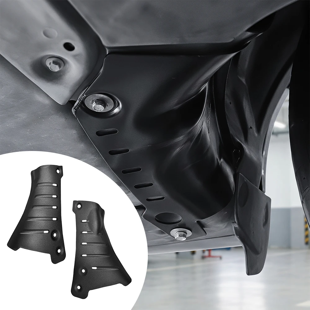 2Pcs Aluminum Alloy Coolant Pipe Line Guard No‑Drilling Battery Underbody Chassis Skid Plate Shield For Tesla Model Y Juniper