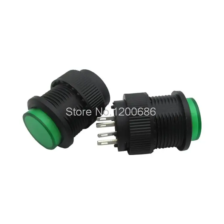 

Green 503AD with self-locking switch button switch / round 16MM 3A / 250V green